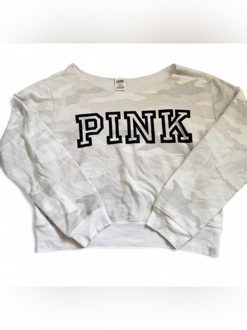 Victoria secret camo  crewneck